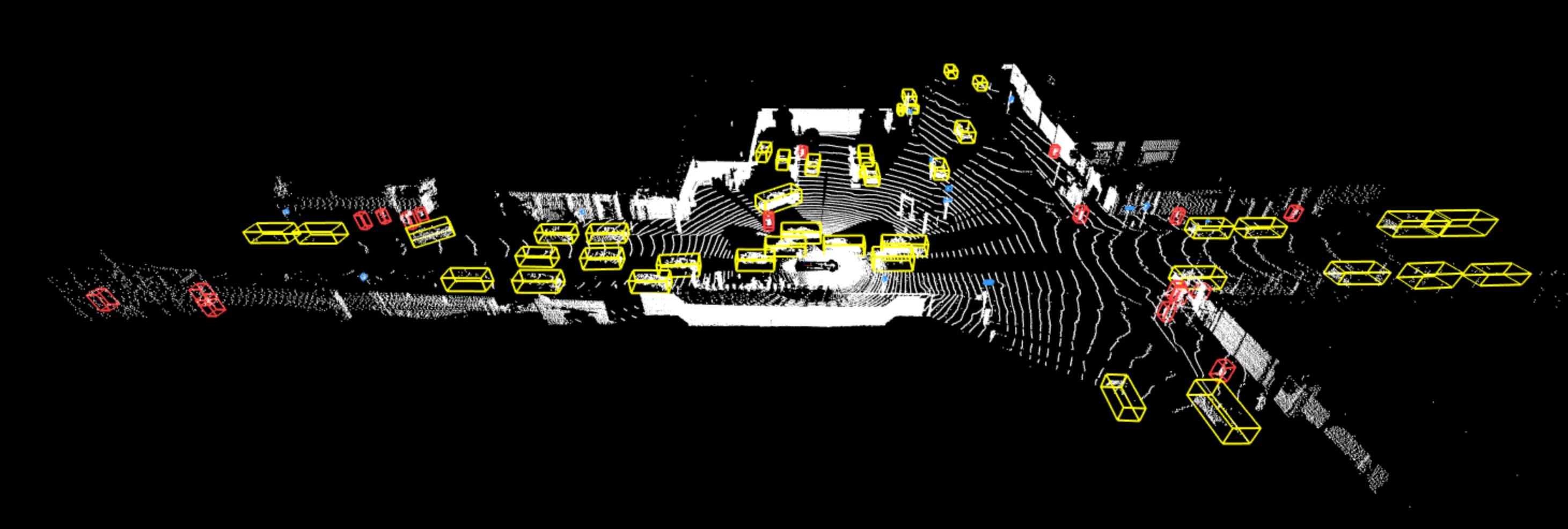 An example of a labeled Waymo run